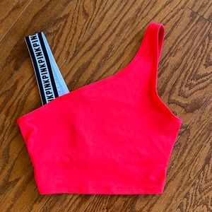 Red crop top from pink Victoria’s Secret